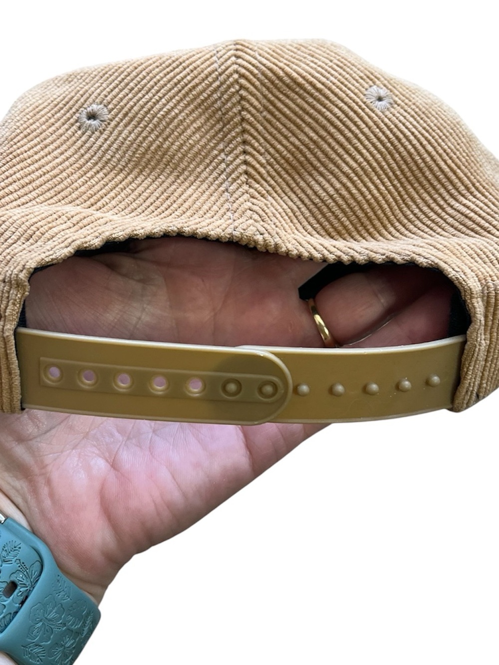 Tan Corduroy Rope Snap Back Hat 10 Barrel Brewing Bend Oregon - Picture 2 of 6